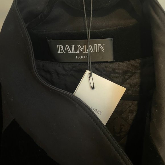 BALMAIN Black velvet jacket - Picture 3 of 13